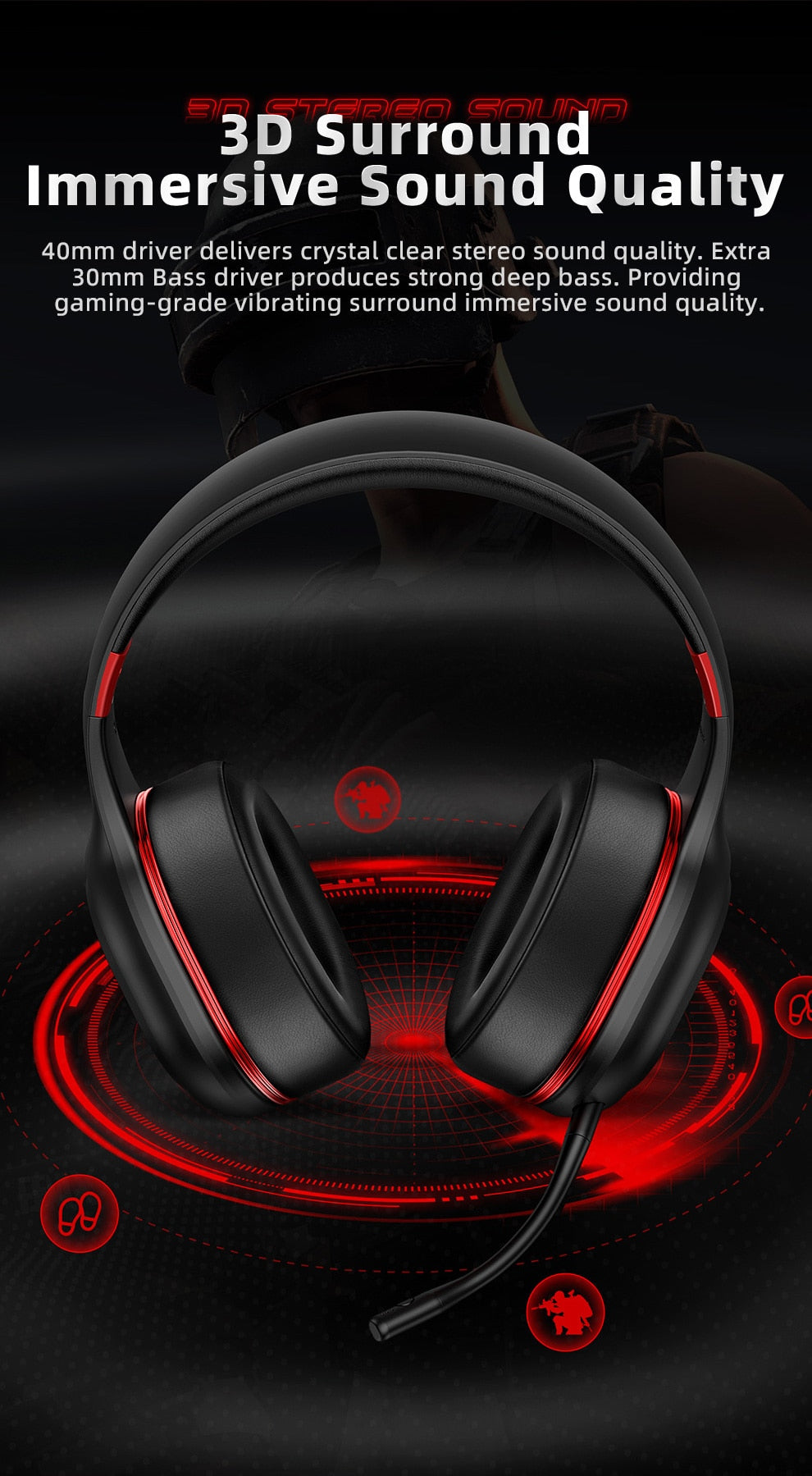 Picun Wireless Gaming Headset