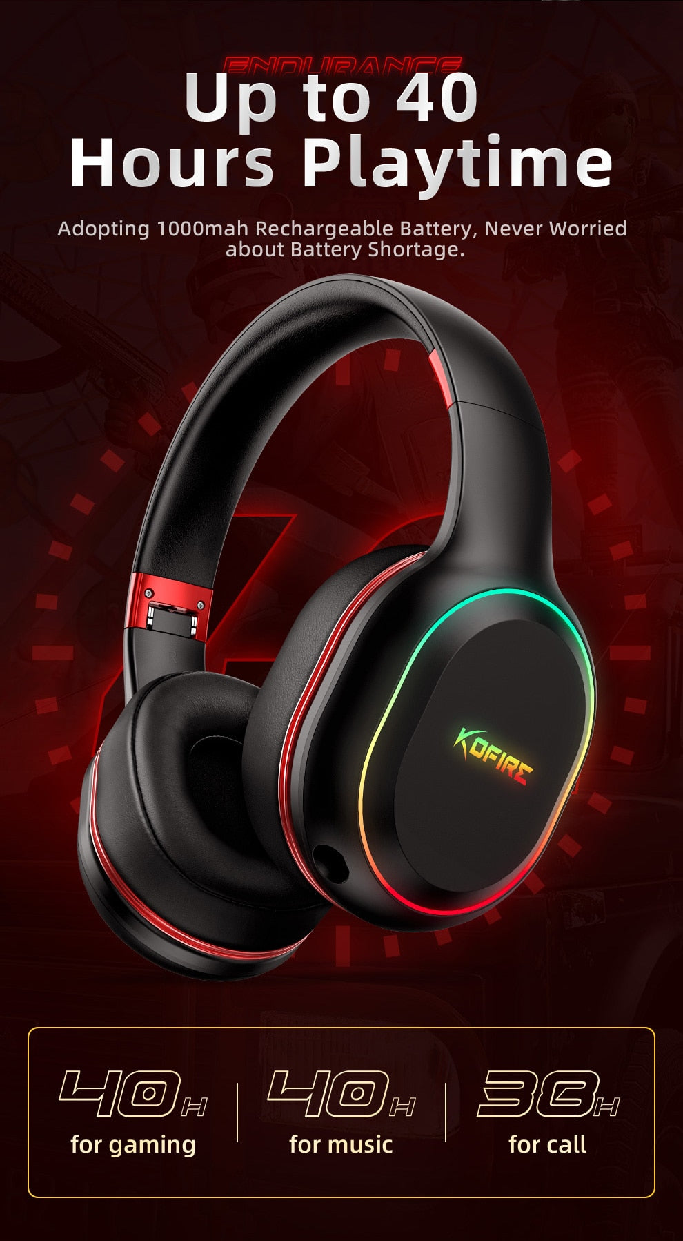 Picun Wireless Gaming Headset