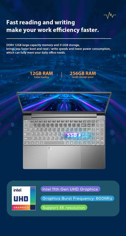 Dere Laptop MBook M11 Gaming Laptop