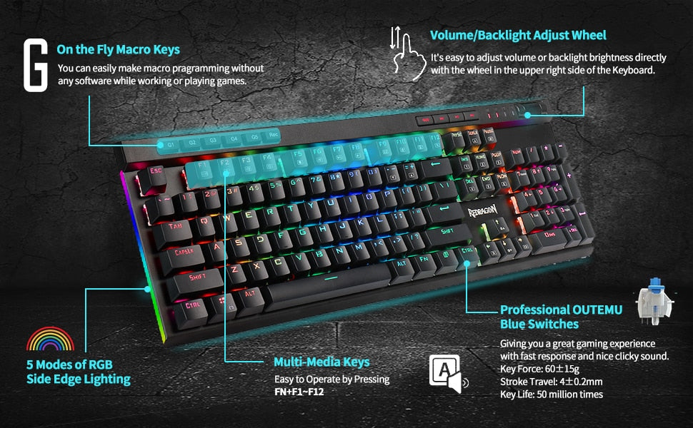 Redragon K580 VATA Mechanical Gaming Keyboard